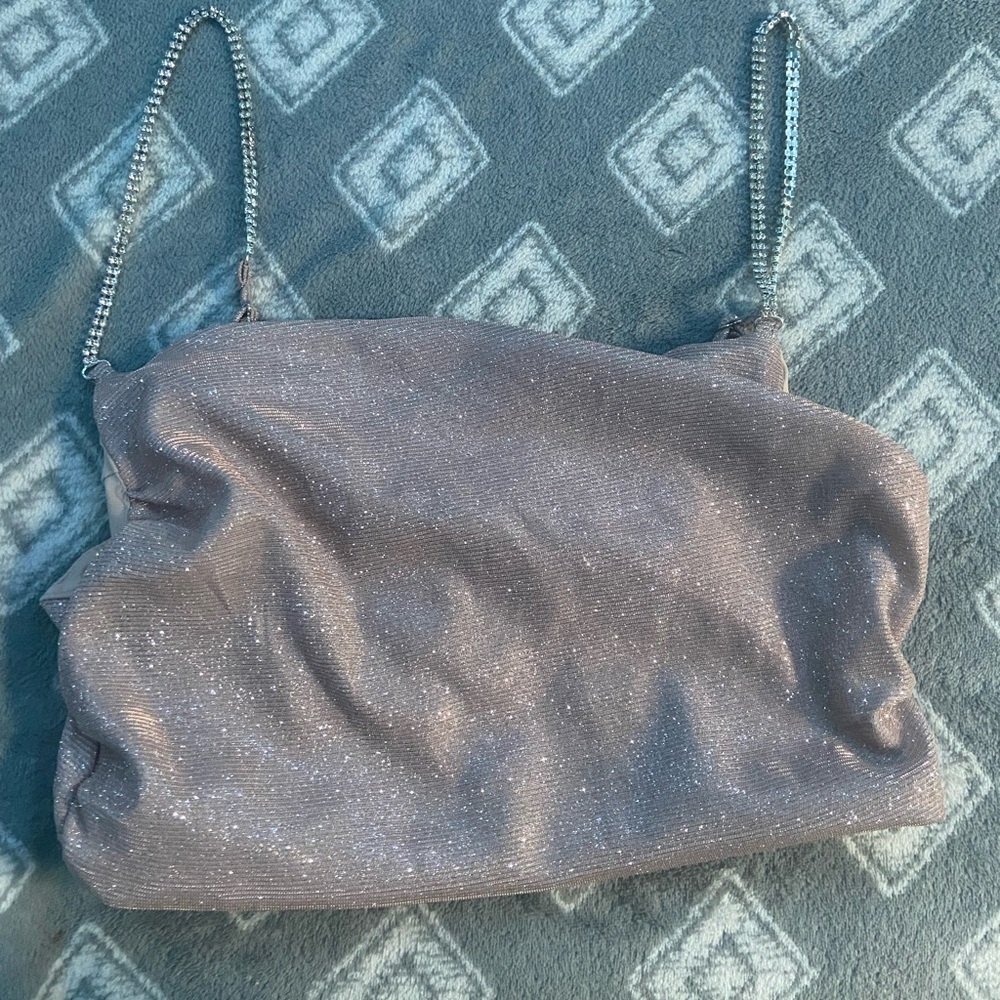 Light pink sparkly AKIRA top